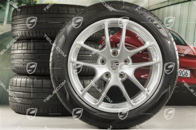 18" Cayman III summer wheel set, rims 8J x 18 ET57 + 9J x 18 ET47 + NEW Pirelli P Zero summer tires 235/45 R18 + 265/45 R18