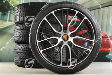 21" Winterräder Satz "Exclusive Design Sport", Felgen 9,5 J x 21 ET71 + 10,5 J x 21 ET71 + Pirelli Sottozero III Winterreifen 275/35 R21 + 315/30 R21, in Schwarz Hochglanz