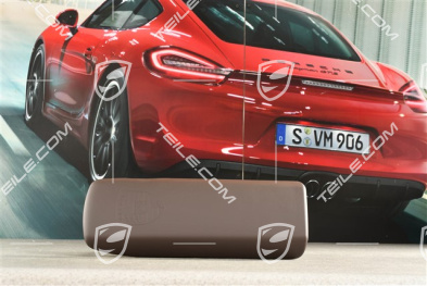 Armrest Lid with Porsche crest, Espresso