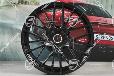 21-inch wheel rim set Cayenne RS Spyder, 11J x 21 ET58 + 9,5J x 21 ET46, black satin matt
