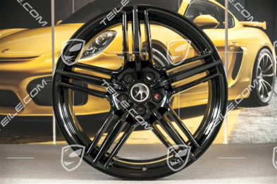 19" Felgensatz Macan Design, 8J x 19 ET21 + 9J x 19 ET21, Schwarz Hochglanz