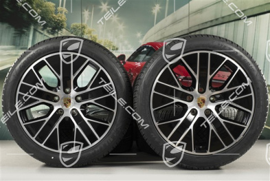 20" Turbo Aero Winterräder Satz, Felgen 9J x 20 ET54 + 11J x 20 ET60, Goodyear Winterreifen 245/45 R20 + 285/40 R20