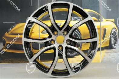 21" Felga Cayenne Exclusive Design, 9,5J x 21 ET46, czarny wysoki połysk