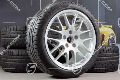 20" RS Spyder Winterräder Satz, Felgen 9,5J x 20 ET65 + 10,5J x 20 ET65 + NEUE Pirelli Winterreifen 255/40 R20 + 285/35 R20, mit RDK Sensoren