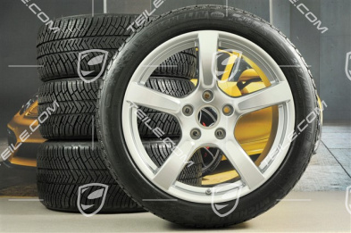 19" Cayman S koła zimowe komplet, felgi 8J x 19 ET57 + 10J x 19 ET45, opony zimowe Michelin Pilot Alpin 4: 235/40 R19 + 265/40 R19
