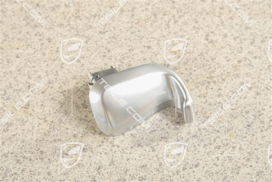 Seat tilting handle / control button, Galvano silver, R