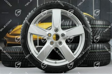 19" Koła zimowe komplet "Cayman S", felgi 8J x 19 ET57 + 9,5J x 19 ET45 + NOWE opony zimowe Continental WinterContact TS 830P 235/40 R19 + 265/40 R19, bez czujników RDK