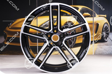 20" Felgensatz "Macan Turbo", 9J x 20 ET26 + 10J x 20 ET19, CMS, schwarz hochglanz