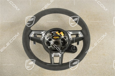 Kierownica sportowa GT, PDK, Alcantara, czarna, Sport Chrono Plus