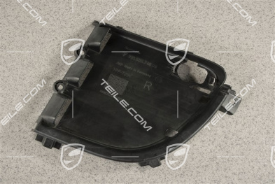 Air inlet / duct / guide cover, lateral, Black matte, PDC, R