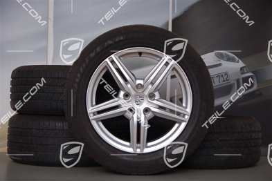 19" Cayenne Design II Satz Ganzjahresräder, 4x Felgen 8,5 J x 19 ET 59 + 4x Ganzjahresreifen Good Year 265/50 R 19 110Y XL, ohne RDK
