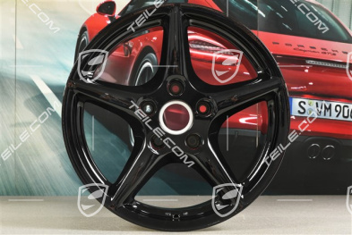 18" Felge Carrera III, 10J x 18 ET58, Lemmerz, schwarz hochglanz