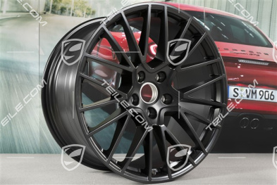 21-inch wheel rim set RS Spyder, 11J x 21 ET49 + 9,5J x 21 ET46, for Cayenne Coupé, black satin matt