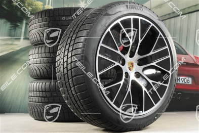 20" koła zimowe Turbo Aero, komplet, felgi 9J x 20 ET54 + 11J x 20 ET60 + NOWE opony zimowe Pirelli 245/45 R20 + 285/40 R20