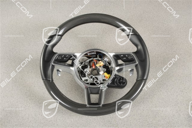Steering wheel, CARBON + leather black, damaged