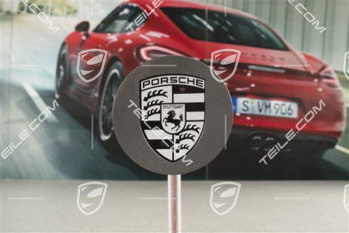 Hub cap, concave, crest Black / Silver, Titanium dark