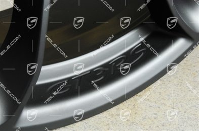 20"+ 21" GT3RS komplet felg, z napisem GT3RS, 9,5J x 20 ET50 + 12,5J x 21 ET48, czarny satynowy półmat
