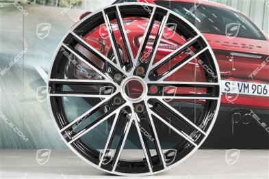 20" felga 911 Turbo IV, 9J x 20 ET51, czarny wysoki połysk