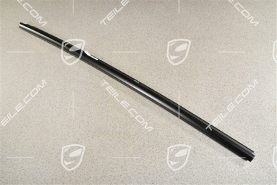 Rear door moulding, Black matte, L