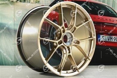 20+21" Carrera GTS lightweight alloy wheel rim set, wheels 8.5J x 20 ET50 + 11.5J x 21 ET79, in Neodyme