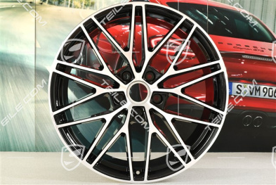 21-inch wheel rim, Cayenne RS Spyder Design, 11J x 21 ET49, black high gloss