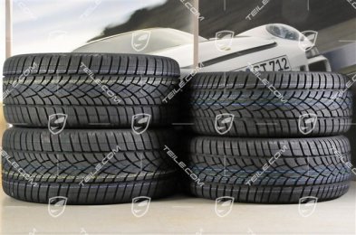 18" Cayman Winterräder Satz, 8J x 18 ET57 + 9J x 18 ET47 + NEUE Winterreifen Dunlop SP Winter Sport 3D 235/45 R18 + 265/45 R18, mit RDK-Sensoren