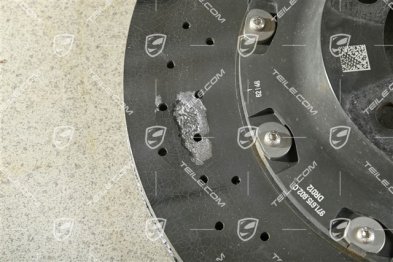 PCCB-Bremsscheibe, 19 Zoll, beschädigt, R