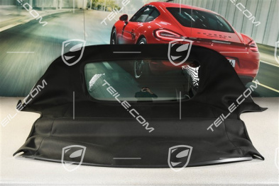 Convertible top covering, black
