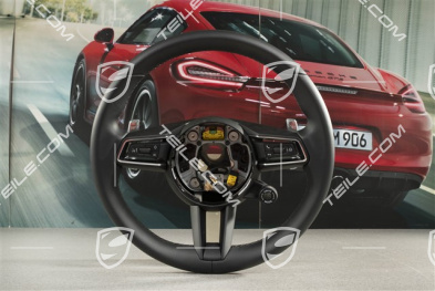 Multifunction steering wheel, PDK, Sport Chrono Plus, Black