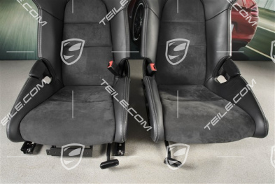 Bucket seats, Carbon, leather+Alcantara, black, logo GT4, set, L+R