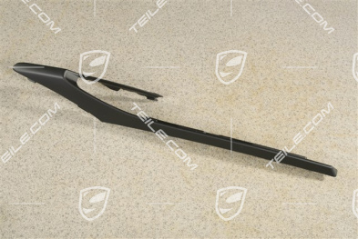 Front bumper disc / trim, GTS/Sport Design Package, Matt Black, R