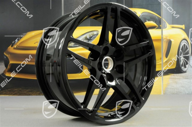 18" Felgensatz Macan S, 8J x 18 ET21 + 9J x 18 ET21, schwarz hochglanz
