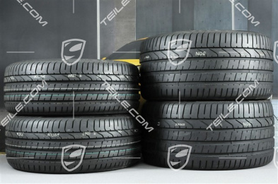 20-inch summer wheels set Carrera Sport, rims 8,5J x 20 ET49 + 11,5J x 20 ET56 + summer tyres 245/35 R20 + 305/30 R20, Jet Black Metallic