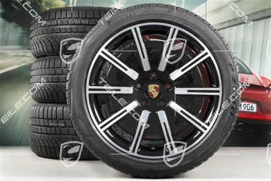 20" koła zimowe Sport Aero, komplet, felgi 9J x 20 ET54 + 11J x 20 ET60 + NOWE opony zimowe Pirelli 245/45 R20 + 285/40 R20