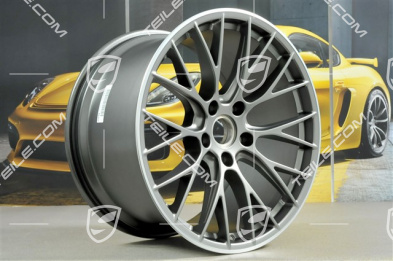20" Felgensatz RS SPYDER Design, 8,5J x 20 ET49 + 11,5J x 20 ET56, Platinum-Seidenmatt