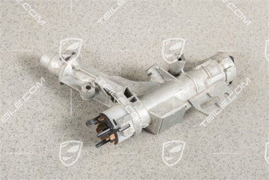 Steering lock assembly with ignition switch