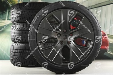 20" Turbo Aero Winterräder Satz, Felgen 9J x 20 ET54 + 11J x 20 ET60 + NEUE Pirelli Winterreifen 245/45 R20 + 285/40 R20, in Turbonit