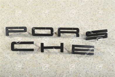 Schriftzug PORSCHE, schwarz