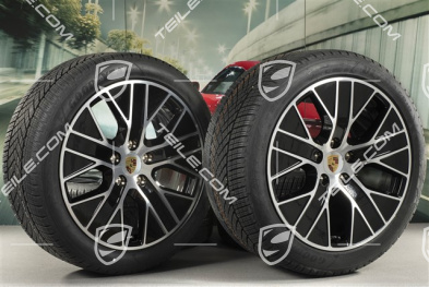 20" Turbo Aero Winterräder Satz, Felgen 9J x 20 ET54 + 11J x 20 ET60, Goodyear Winterreifen 245/45 R20 + 285/40 R20