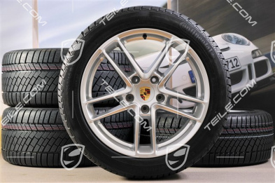 19-inch TURBO II winter wheel set, wheels 9J x 19 ET 60 + 10J x 19 ET61 + Continental winter tyres, 255/45 R19+285/40 R19, without TPM