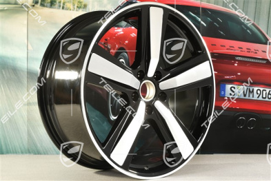 22" Felgensatz Cayenne Coupe Exclusive Design Sport, 10J x 22 ET48 +11,5J x 22 ET52, schwarz hochglanz