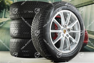 20-inch Cayenne Design winter wheel set, rims 9J x 20 ET50 + 10,5J x 20 ET55 + Pirelli winter tyres 255/55 R20 + 295/45 R20, with TPMS