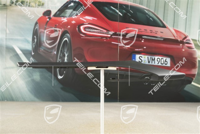 Front bumper disc / trim, GTS/Sport Design Package, Matt Black, R