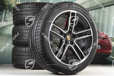 20" koła letnie komplet Turbo, felgi 9J x 20 ET26 + 10J x 20 ET19 + NOWE opony letnie, Michelin Latitude Sport 265/45 R20 +  295/40 R20, z czujnikami ciśnienia RDK