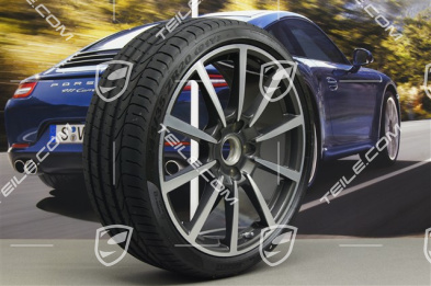 20" Komplet kół letnich Carrera Classic II, felgi 8,5J x 20 ET51 + 11J x 20 ET52 + opony 245/35 ZR20 + 305/30 ZR20, z czujnikami ciśnienia