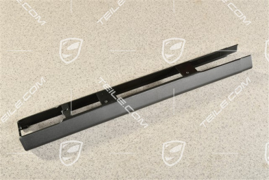 Front seat rail cover, Black, R