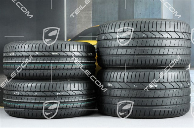 20" Koła letnie, komplet Turbo Sport III do 991.2 GTS, centralne mocowanie, felgi 9J x 20 ET51 + 12J x 20 ET63 + opony letnie 245/35 ZR20 + 305/30 ZR20, czarny satynowy mat
