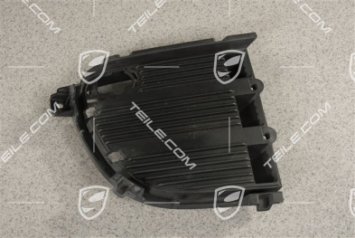 Air inlet / duct / guide cover, lateral, Black matte, PDC, R