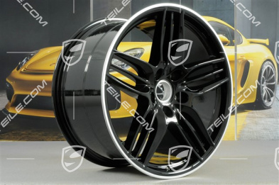 20" Felga, Sport Design, 11J x 20 ET52, czarny wysoki połysk