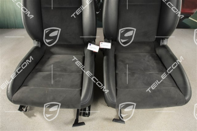 Seats, manual/electric adjustable, Leatherette/Alcantara, black, L+R